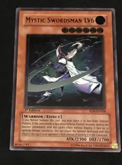 Mystic Swordsman Lv6 Ultimate Rare RDS-EN008 1st Edition Yu-Gi-Oh Euro Print - Image 3