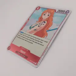 PRE ERRATA Nami - Romance Dawn Rare (OP-01) Foil One Piece TCG English NM - Image 2