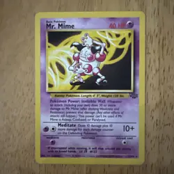 Mr. Mime 6/64 - Jungle Unlimited Rare Pokemon Card Vintage 1999 Wizards TCG - Image 1