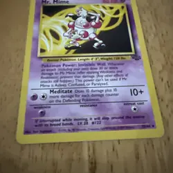 Mr. Mime 6/64 - Jungle Unlimited Rare Pokemon Card Vintage 1999 Wizards TCG - Image 3
