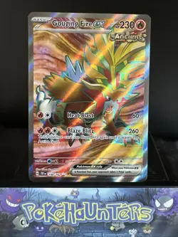 Pokemon Card Gouging Fire ex 188/162 Ultra Rare Temporal Forces Near Mint - Image 1