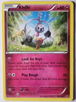 Klefki 48/108 LP RARE Non Holo XY Roaring Skies Pokemon Card Kagemaru Himeno Art - Image 1