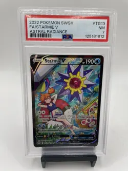 2022 Pokemon Astral Radiance Starmie V Card TG13/TG30 PSA 7 - Image 1