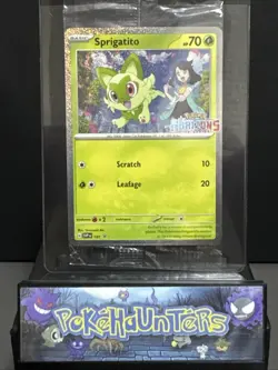 Pokemon Card Sprigatito SVP 191 Horizons Holo Promo Surging Sparks Sealed NM - Image 1