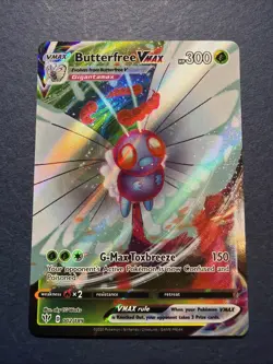 Butterfree VMAX - 002/189 - Pokemon Darkness Ablaze Sword & Shield Rare Card NM - Image 1