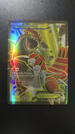 Groudon EX 150/160 Full Art Ultra Rare Pokemon Card 2015 XY Primal Clash HP - Image 1