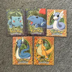 Nintendo Topps Pokemon Cards First Movie E1 to 12 x5 Cards TV Animation 1999 - Image 1
