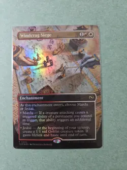 Windcrag Siege - Foil Borderless - NM - Tarkir: Dragonstorm TDM - MTG - Image 1