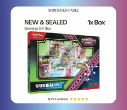 Pokemon TCG Shrouded Fable Greninja Ex Collection Box - NEW Sealed - Image 1