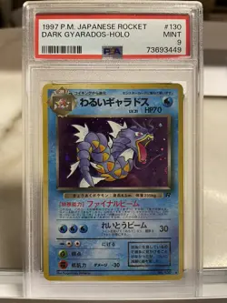 Pokemon Dark Gyarados Holo Japanese Team Rocket #130 Holo PSA 9 MINT - Image 1