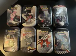 Pokemon TCG Black Bolt & White Flare Poster Collection +8 Unova Mini Tins Sealed - Image 2