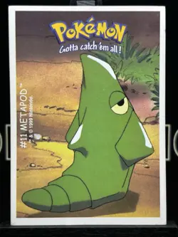 Pokemon Dunkin Boomer METAPOD Card #011/150 stickers 2000 - Image 3