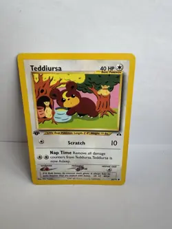 Teddiursa 65/75 Non Holo Pokemon Card Rare Vintage Neo Discovery Nintendo - Image 1