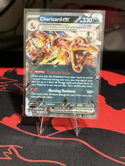 Pokemon TCG Charizard EX Holo Double Rare Card 54/091 Paldean Fates - Image 1