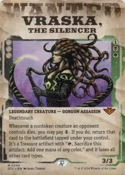 MTG Vraska, the Silencer (Showcase) Normal NM Outlaws of Thunder Junction OTJ - Image 1