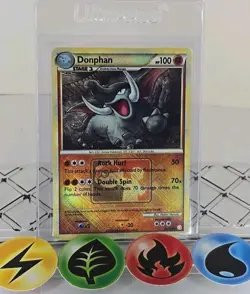 Pokemon TCG Donphan 40/123 League Promo Cross Hatch Holo 2010 LP - Image 1