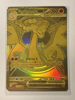 Pokemon TCG Phantasmal Flames Mega Charizard X EX 130/094 - Gold Mega Hyper Rare - Image 1
