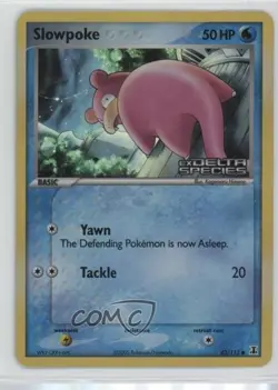 Slowpoke Reverse Foil Pokemon EX Delta Species #83 2005 - Image 1