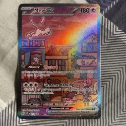 Pokemon TCG Mewtwo 052 and Mew Ex 053 Scarlet & Violet Promo Holo CENTERED - Image 2