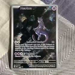Pokemon TCG Mewtwo 052 and Mew Ex 053 Scarlet & Violet Promo Holo CENTERED - Image 4