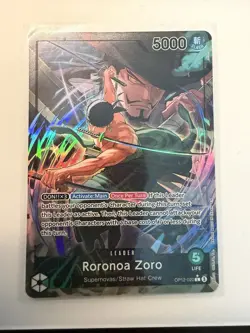 Roronoa Zoro OP12-020 Alt Art Leader Legacy of the Master English One Piece - Image 1