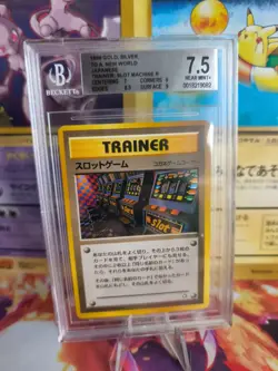 Pokemon Card Arcade Slot Machine Banned Neo Genesis Japanese BGS Beckett 7.5 (9) - Image 1