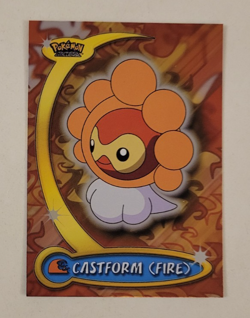 2004 POKEMON Castform Fire #13 HOLO SILVER FOIL Advanced Challenge CARD NM Topps - Image 2