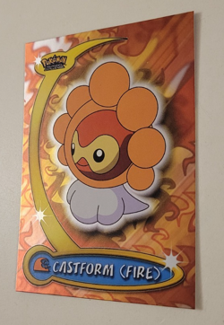 2004 POKEMON Castform Fire #13 HOLO SILVER FOIL Advanced Challenge CARD NM Topps - Image 3