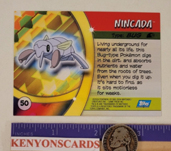 2004 POKEMON Nincada #50 HOLO SILVER FOIL Advanced Challenge CARD NMMT Topps CCG - Image 5