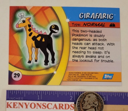 2004 POKEMON Girafarig #29 HOLO SILVER FOIL Advanced Challenge CARD NM/MT Topps - Image 5