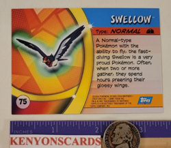 2004 POKEMON Swellow #75 HOLO SILVER FOIL Advanced Challenge CARD NMMT Topps CCG - Image 5