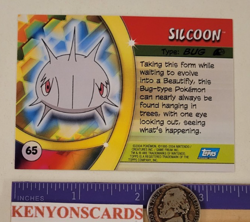 2004 POKEMON Silcoon #65 HOLO SILVER FOIL Advanced Challenge CARD NMMT Topps CCG - Image 5
