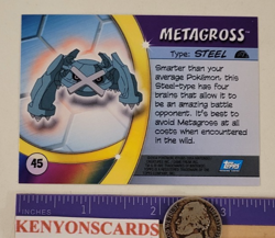 2004 POKEMON Metagross #45 HOLO SILVER FOIL Advanced Challenge CARD NM/MT Topps - Image 5