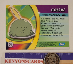 2004 POKEMON Gulpin #35 HOLO SILVER FOIL Advanced Challenge CARD NM/MT Topps CCG - Image 5