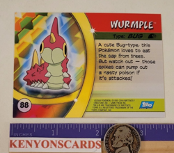 2004 POKEMON Wurmple #88 HOLO SILVER FOIL Advanced Challenge CARD NMMT Topps CCG - Image 5