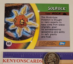 2004 POKEMON Solrock #68 HOLO SILVER FOIL Advanced Challenge CARD NMMT Topps CCG - Image 5