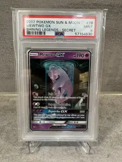 PSA 9 Mewtwo GX 78/73 - Sun & Moon - Shining Legends Pokemon Card MINT - Image 1