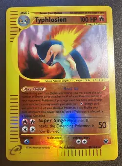 Typhlosion 28/165 Expedition e-Series Pokemon Card Reverse Holo Foil LP - Image 1