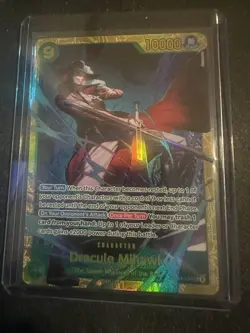 The Azure Sea's Seven #OP14-119 Dracule Mihawk One Piece Card - Image 1