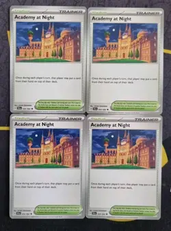 Pokemon Card Academy at Night 054/064 x4 Shrouded Fable Trainer Playset Stadium - Image 1