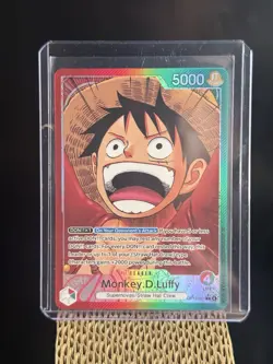 Bandai One Piece CCG Monkey D. Luffy OP13-001 Alt.Art Foil Leader Card - Image 1