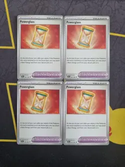 Pokemon Card Shrouded Fable 063/064 Powerglass ×4 Playset Trainer Tool - Image 1
