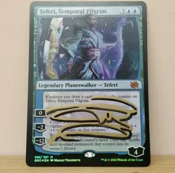 MTG FOIL Teferi, Temporal Pilgrim Signed Magali Villeneuve - Image 1