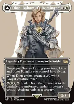 Dion, Bahamut's Dominant // Bahamut, Warden of Light (Borderless) [FINAL - Image 1