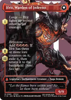 Clive, Ifrit's Dominant // Ifrit, Warden of Inferno (Borderless) (0385) [FINAL - Image 2