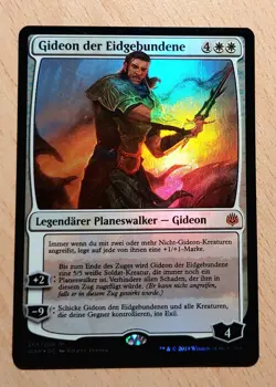 Mtg Magic: # FOIL # Gideon der Eidgebundene, the Oathsworn, DEUTSCH Planeswalker - Image 1