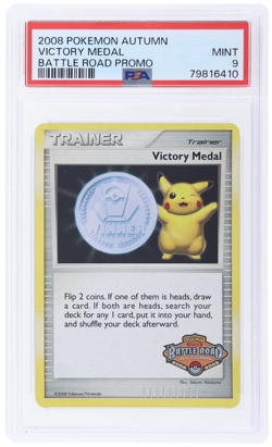 2008 Pokemon Autumn Battle Road Promo Victory Medal # PSA 9 - Image 1
