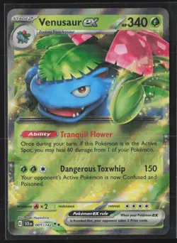 Pokemon TCG Venusaur ex 001/142 - Stellar Crown - Holofoil Double Rare NM - Image 1