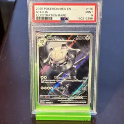 2025 POKEMON MEG EN-MEGA EVOLUTION ILLUSTRATION RARE #150 STEELIX PSA 9 - Image 1