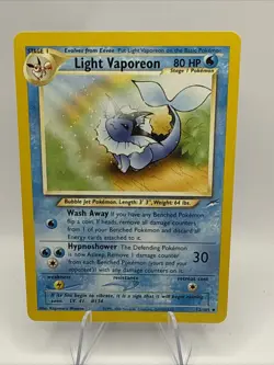Pokemon TCG Vintage 2000 Neo Destiny Light Vaporeon 52/105 NM/M (Non-Holo) - Image 2